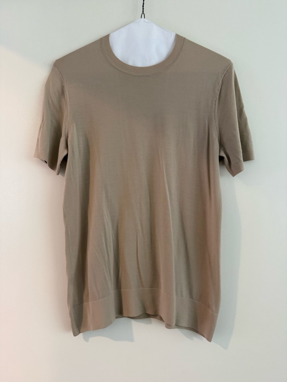 Theory Men's Short Sleeve Crewneck Tee - Taupe